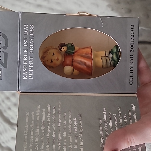 Kaspersky is da! Puppet princess goebel Hummel vintage with box 2103/A 1999 - Picture 13 of 13